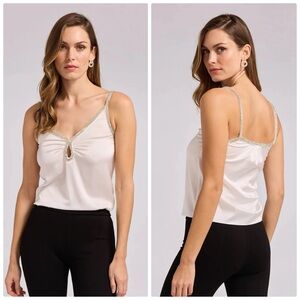 Generation Love Cynthia Crystal tank in white - L nwot